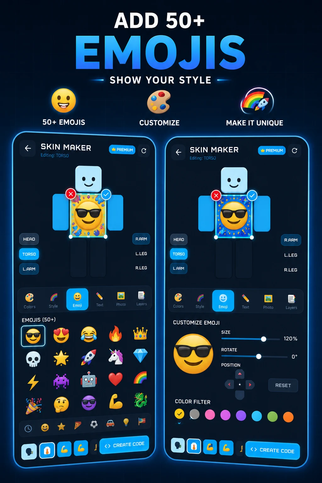 Roblox Skin Creator 3D screenshot