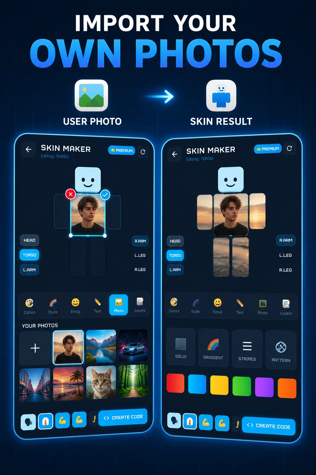 Roblox Skin Creator 3D screenshot