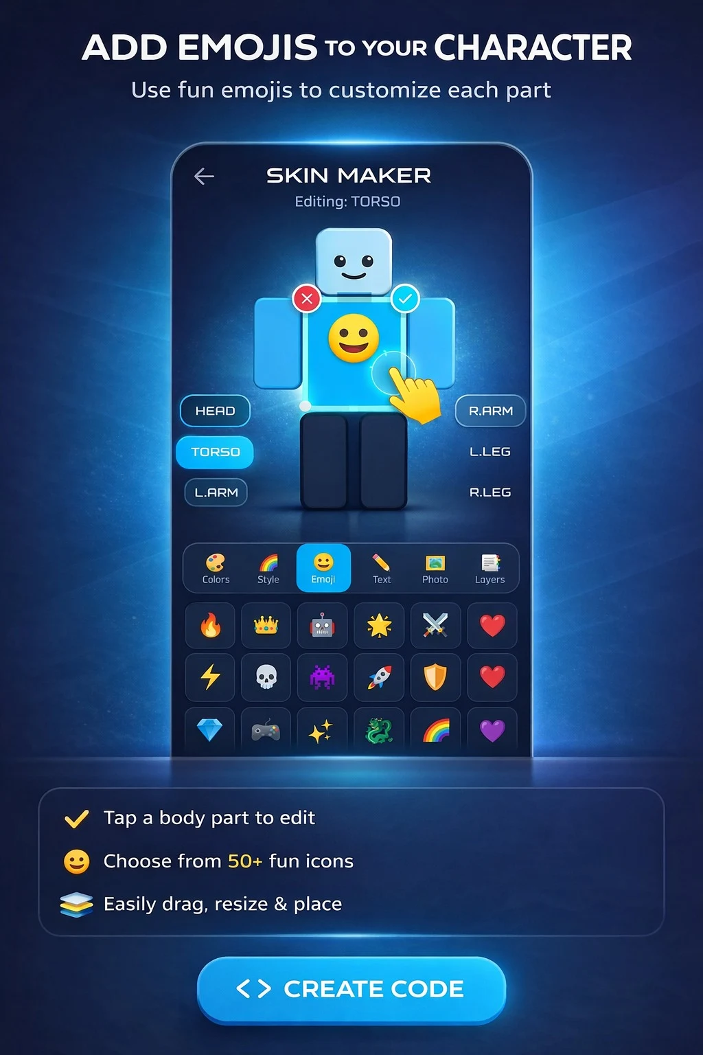 Roblox Skin Creator 3D screenshot
