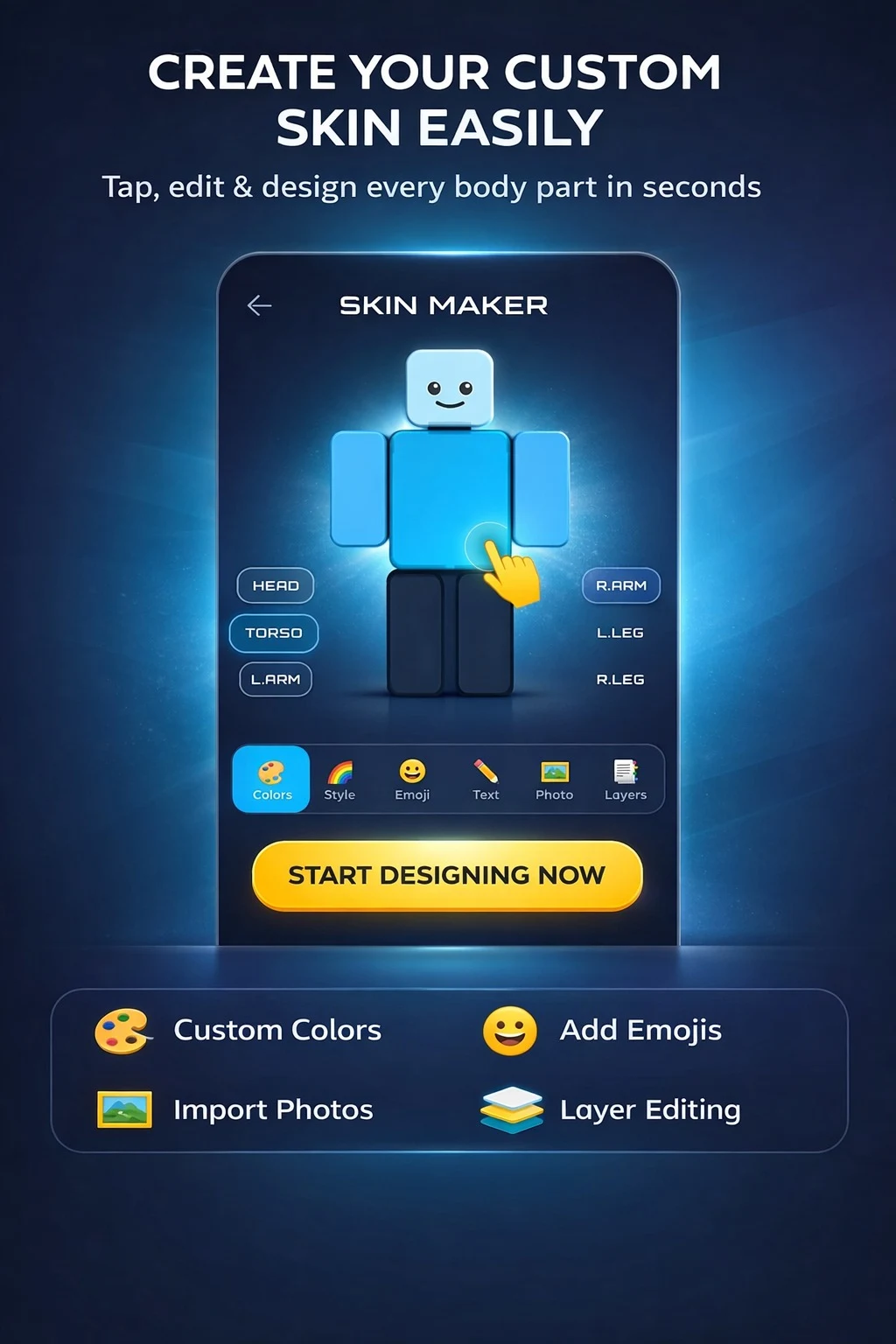 Roblox Skin Creator 3D screenshot
